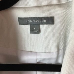 Ann Taylor off white jean jacket size 6